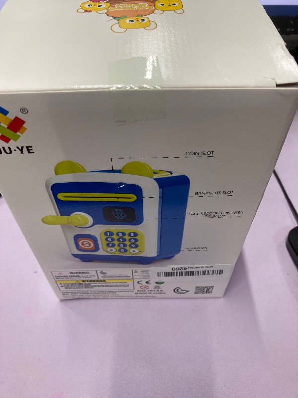 Photo 1 of ?Upgraded? Piggy Bank, Face ID Password Unlocking Electronic Kids Bank ATM Security Unlocking Cash Coin Bank Toys Gifts for Kids, Coin Bank for 3 4 5 6 7 8 9 10 11 12 Year Old Girls Boys
