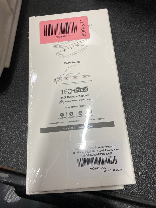 Photo 1 of ***** 2 PACK *****amFilm Auto-Alignment OneTouch for Samsung Galaxy S25 Ultra 6.9'' Privacy Screen Protector, Tempered Glass, 30 seconds Installation, Bubble Free, Privacy Protection 2 Pack