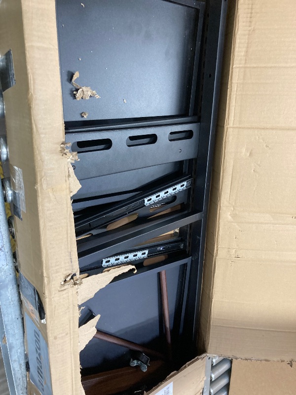 Photo 1 of ***MISSING PARTS***sugitek 4-Tier Kitchen Baker Rack with 2 Pull-Out Shelves,Heavy-Duty Carbon Steel Microwave Stand Cart with Rolling Wheels and Storage, Adjustable Height with X Side Frames for Kitchen,Cafe Bar