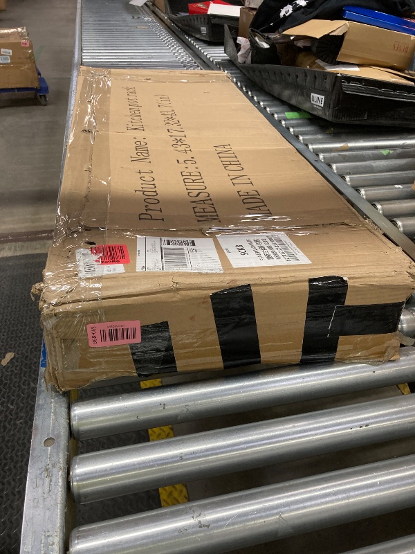 Photo 1 of ***MISSING PARTS***sugitek 4-Tier Kitchen Baker Rack with 2 Pull-Out Shelves,Heavy-Duty Carbon Steel Microwave Stand Cart with Rolling Wheels and Storage, Adjustable Height with X Side Frames for Kitchen,Cafe Bar