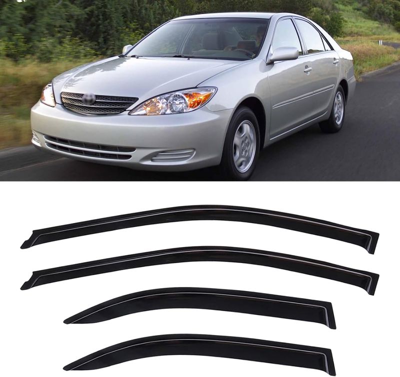 Photo 1 of **MISSING ONE LONGER ONE**YQAUTEC Window Rain Guards Shield Vent Visors for Sienna 2021 2022 2023 2024, Side Window Wind Deflectors Vent Shades 4PCS Tape-On. YD-084