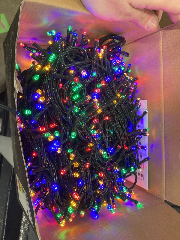 Photo 1 of 1000 LED String Lights Outdoor, 328FT Multicolor Christmas Lights for Outside with Remote, Timer Memory Function, 8 Modes Waterproof Fairy Lights Plug in, for Xmas Tree Bedroom Patio Party