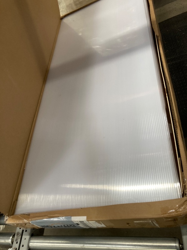 Photo 1 of ***BOX 2 OF 2 ONLY/INCOMPLETE SET/WALLS AND ROOF ONLY-NO FRAME***GARVEE6x8 FT Greenhouse for Outdoors, Polycarbonate Greenhouse with Roof Vent, Ground Nails, Lockable Push Door, Aluminum Large Walk-in Green House for Outside Garden Backyard, Patio, Lawn, 