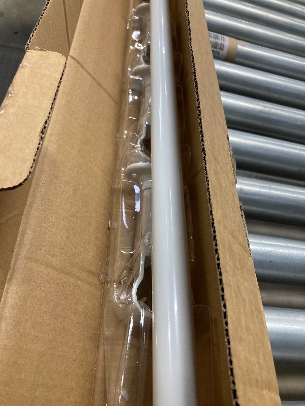 Photo 1 of ***MISSING SCREWS***Room/Dividers/Now Ceiling Mount Hanging Curtain Rod - Wall Mounted Curtain Rod with Bracket - Long, Heavy Duty Rods for Window Curtains by Room Dividers Now (56-108 Inches, White)***MISSING SCREWS**