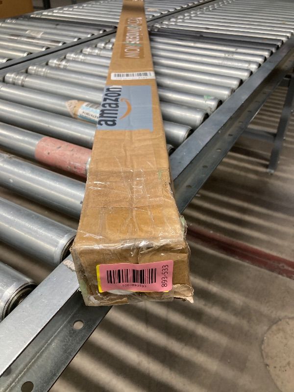 Photo 1 of ***MISSING SCREWS***Room/Dividers/Now Ceiling Mount Hanging Curtain Rod - Wall Mounted Curtain Rod with Bracket - Long, Heavy Duty Rods for Window Curtains by Room Dividers Now (56-108 Inches, White)***MISSING SCREWS**