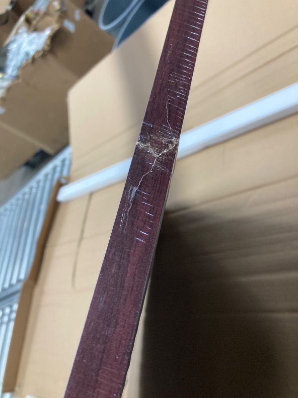 Photo 1 of ***FAME HAS A CRACK AS PICTURED***Americanflat 24x36 Poster Frame with Polished Plexiglass - Wide Picture Frames Made of Engineered Wood for Vertical or Horizontal Wall Display - Epic Collection - Mahogany***FAME HAS A CRACK AS PICTURED***