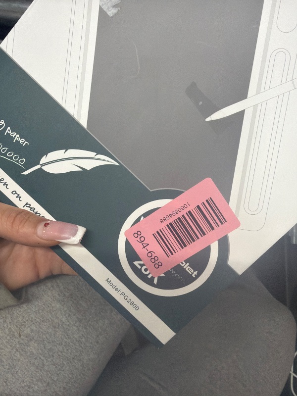 Photo 1 of 10 inch LCD Writing Tablet Electronic Writing Notebook with PU Protective Cover Erasable Drawing Pad Gift for Adults at Home Business Office(Black