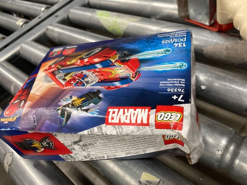 Photo 1 of **PACKAGE HAS DAMAGED***LEGO Marvel Spider-Man Car vs. Venomized Wolverine Building Toy for Boys & Girls - Super Hero & Villain Playset W/2 Marvel Minifigures - Gift Idea for Birthdays - Ages 7+ - 76336