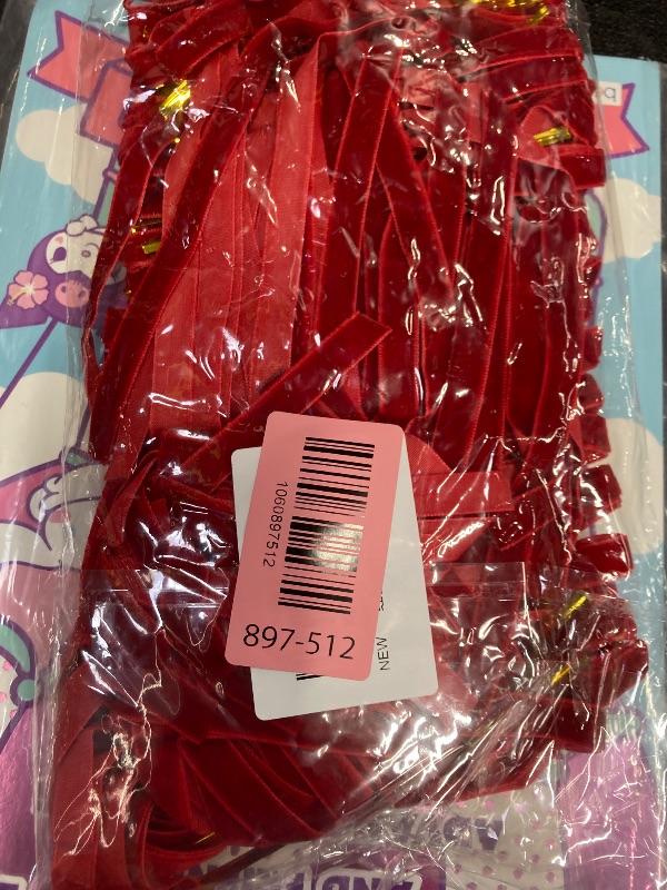 Photo 1 of 48 Pcs Velvet Bows Christmas Tree Ornaments, Vintage Double-Faced Velvet Ribbon Bows for Xmas Tree, Wreath, Garland, Gift Wrapping & Holiday Party Decorations (Red)