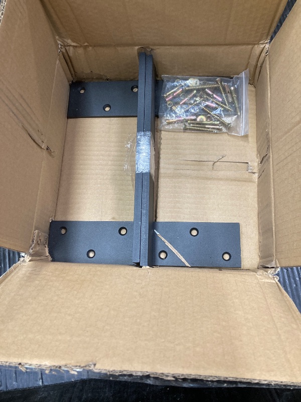 Photo 1 of 12" Heavy Duty Floating Shelf Bracket (1-Pack) - 3/8" Thick Steel Countertop Support for Floating Bars, Benches, Vanities, Desks - Hidden Wall Mount