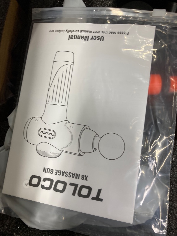 Photo 1 of ***PARTS ONLY***TOLOCO Massage Gun, Upgrade Deep Tissue Back Massager with 10 Replacement Heads, Percussion Massage Guns for Athletes for Pain Relief, Super Quiet Electric Massager for Valentine Gift, Carbon