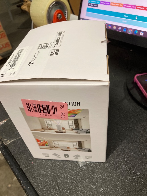 Photo 1 of ?Auto Focus&1080P?Magcubic Mini Smart Projector with 4K Support, Portable Projector with Wifi and Bluetooth, 5W Speaker, Built in Apps, Voice Control, Outdoor Movie Projector