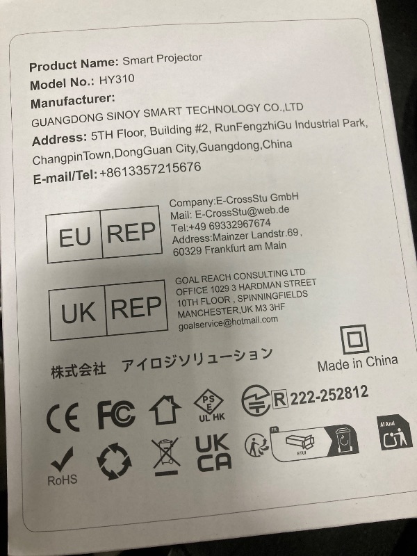 Photo 1 of ?Auto Focus&1080P?Magcubic Mini Smart Projector with 4K Support, Portable Projector with Wifi and Bluetooth, 5W Speaker, Built in Apps, Voice Control, Outdoor Movie Projector