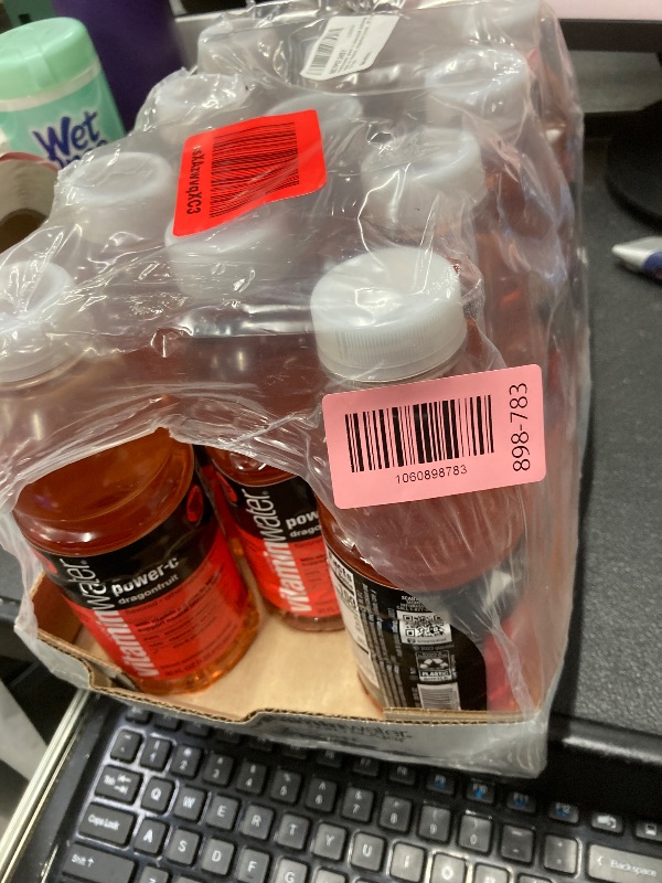 Photo 1 of *Missing 1* vitaminwater Power-C Dragonfruit Nutrient Enhanced Flavored Water Beverage, 20 fl oz Bottles, 12 Pack