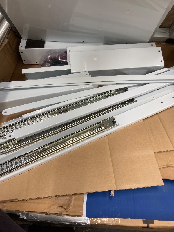 Photo 1 of *HEAVY* Matalde 29" Washer and Dryer Pedestals with Drawer- Laundry Pedestal Stand for Washer and Dryer – Set of 2,Alloy Steel Washing Machine Stand Raiser, washer dryer pedestal 14.3'' Height White