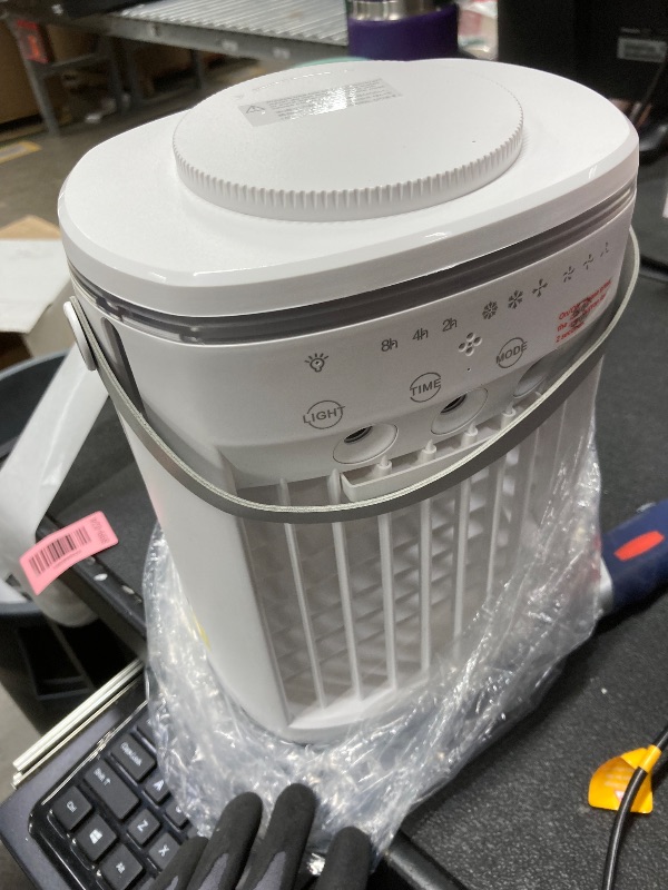 Photo 1 of *Cord inside* JOUJBAIL Portable Air Conditioner,Cooling Fan with 3 Speeds &3 Modes,2-8H Timer,1000ml Water Tank, Remote Control,4 in 1 Humidifier, Air Conditioner,Fan,Night Light,Evaporative Air Cooler for Home