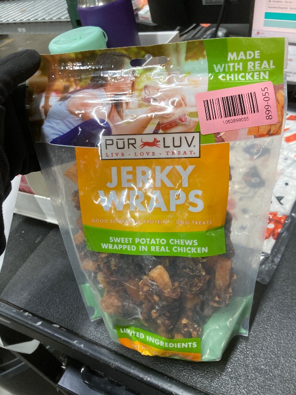 Photo 1 of *Exp 2026* Pur Luv Chicken Wrapped Sweet Potato Dog Treats, Rawhide Free Jerky Wraps, Made with Real Chicken, 16 Oz, Healthy, Easily Digestible, Long Lasting, High Protein Treat, Satisfies Dog's Urge to Chew