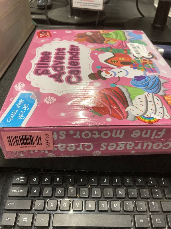 Photo 1 of *FACTORY SEALED* Slime Advent Calendar 2025 - Christmas Countdown Calendar with 12 DIY Scented Slimes & 12 Charm Sets, 24 Days of Surprises Play for Kids Girls Boys 3-12, Non-Toxic & Reusable