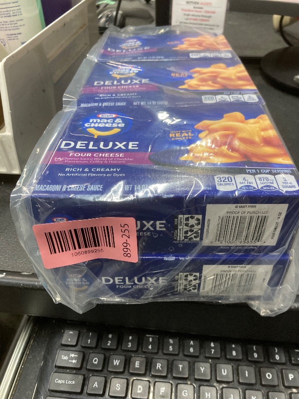View 2 of *BBD Apr 9, 2026* Kraft mac and cheese Deluxe, Four Cheese, 6 Pack