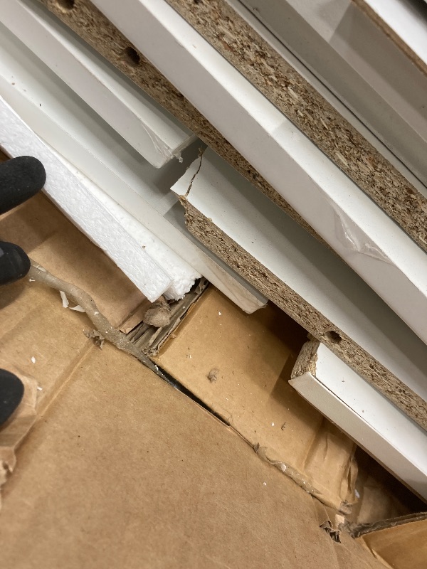 Photo 1 of *Pieces broken* Ucloveria 79" White TV Stand with Lights, Modern LED TV Cabinet with Storage Drawers, Living Room Entertainment Center Media Console Table for 45/50/55/60/65/70/80 Inch TV, White