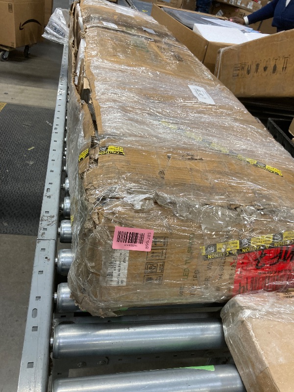 Photo 1 of *Pieces broken* Ucloveria 79" White TV Stand with Lights, Modern LED TV Cabinet with Storage Drawers, Living Room Entertainment Center Media Console Table for 45/50/55/60/65/70/80 Inch TV, White