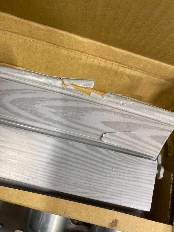 Photo 1 of *Pieces damaged* Techni Home Studio Series 32" W x 80" H PVC Foldable Accordion Door, Trimmable, Flexible Single Layer Panels, Grey