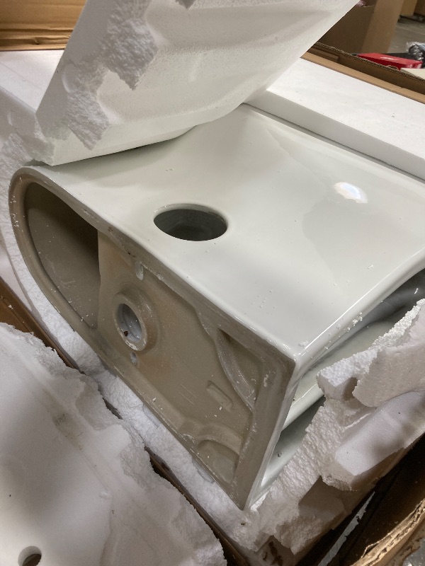 Photo 1 of *HEAVY* HOROW HR-ST076WD Dual Flush Elongated Toilet with Soft Close Seat, High-Efficiency Supply, Standard Bathroom Toilet 12" Rough-In, White Finish