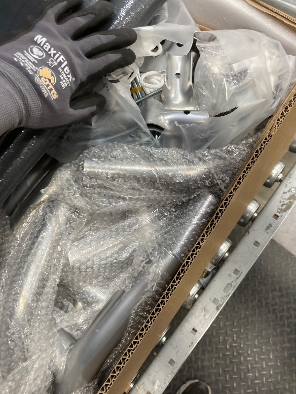 Photo 1 of *HEAVY* Garvee 10 ft x15 ft Outdoor Portable Storage Shed, Waterproof & UV-Resistant Garage Shelter with 2 Roll-Up Zipper Doors, Anti-Snow Carport Tent for Motorcycle, Bike, and Outdoor Equipment, Gray