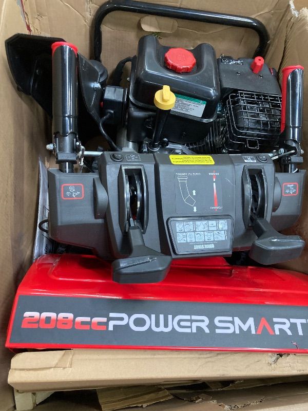 Photo 1 of *HEAVY* *Scratches/Drty* PowerSmart 24-Inch Self-Propelled Two-Stage Gas Snow Blower with 208cc B&S Engine, Electric Start, 13-Inch Snow Tires, Handle Warmer, and LED Lights