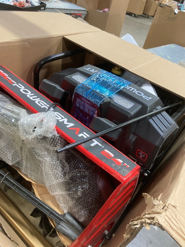 Photo 1 of *HEAVY* *Scratches/Drty* PowerSmart 24-Inch Self-Propelled Two-Stage Gas Snow Blower with 208cc B&S Engine, Electric Start, 13-Inch Snow Tires, Handle Warmer, and LED Lights