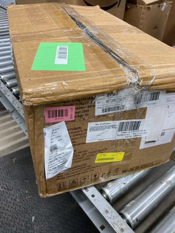 Photo 1 of *Used* Unsure if wheel piece is broken* HOVERMAX 6V Kids Ride-On ATV, Electric Quad with Music, Battery-Powered 4 Wheeler for Toddlers & Children
