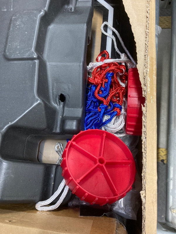 Photo 1 of *Scuffed/Scratches* VIRNAZ 33 in. Portable Basketball Hoop & Goal System for Outdoor Indoor Court 5.5 - 9.5 ft. Easy Height Adjustable with Weight Bag
