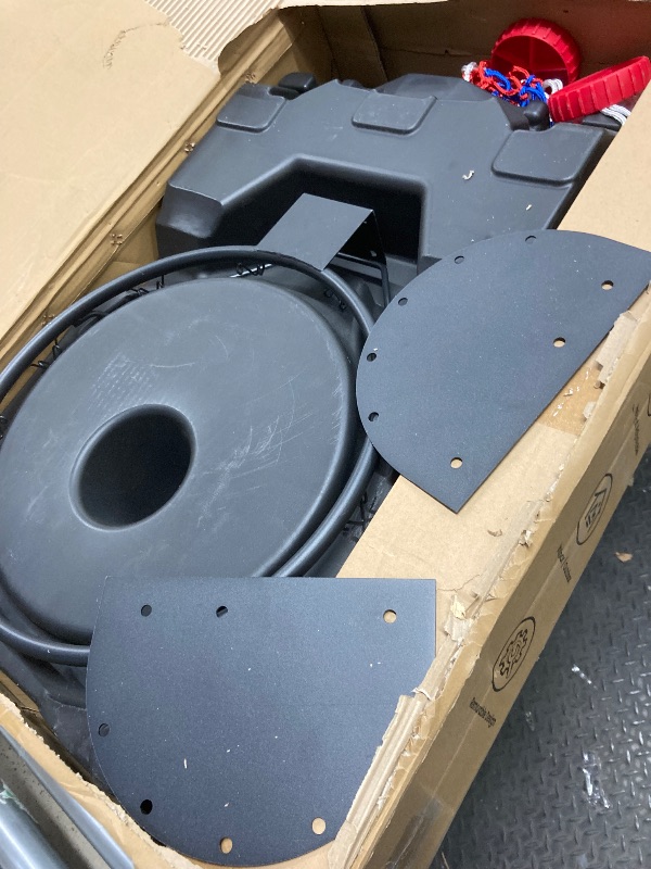 Photo 1 of *Scuffed/Scratches* VIRNAZ 33 in. Portable Basketball Hoop & Goal System for Outdoor Indoor Court 5.5 - 9.5 ft. Easy Height Adjustable with Weight Bag
