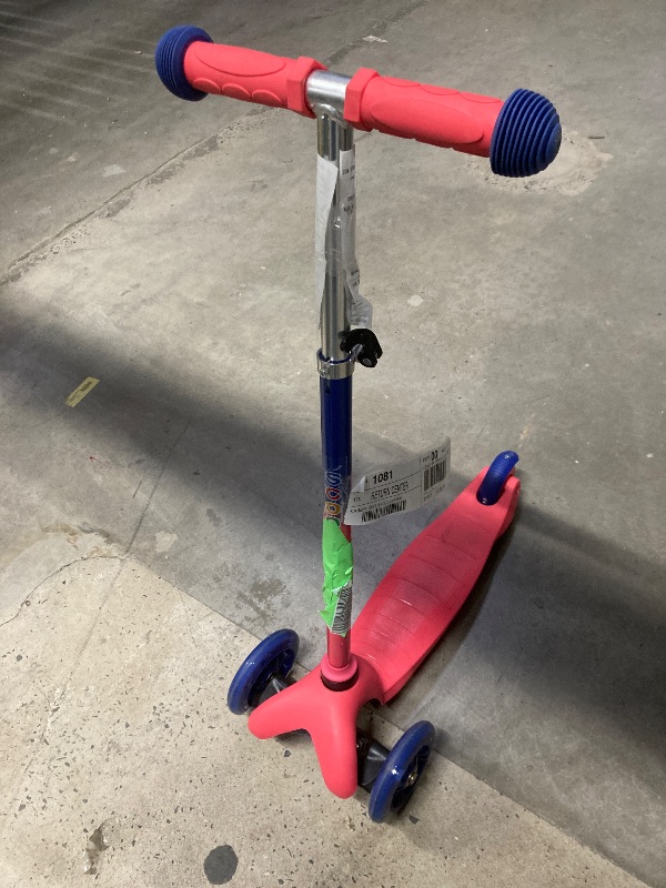 Photo 1 of *Scuffed* Children Scooter, Pink and Blue