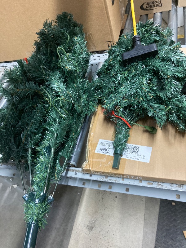 Photo 1 of *Lights don't work properly/Still good as a tree* Costway 7.5Ft Pre-Lit Hinged PVC Christmas Tree 400 LED Lights
