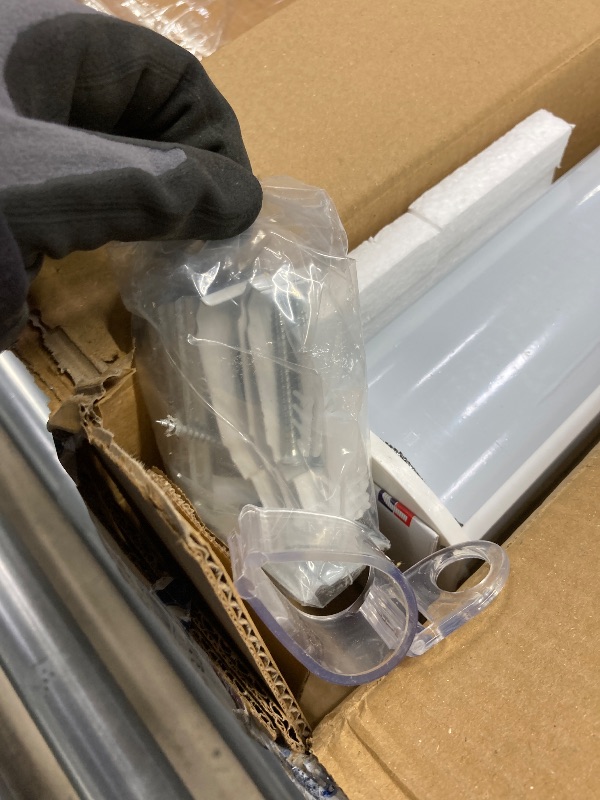 Photo 1 of *Scratched* ShadesU Cordless Zebra Blinds – Light Filtering Dual-Layer Window Shades for Privacy (White Color) (Maximum Height 72") (Width 73")