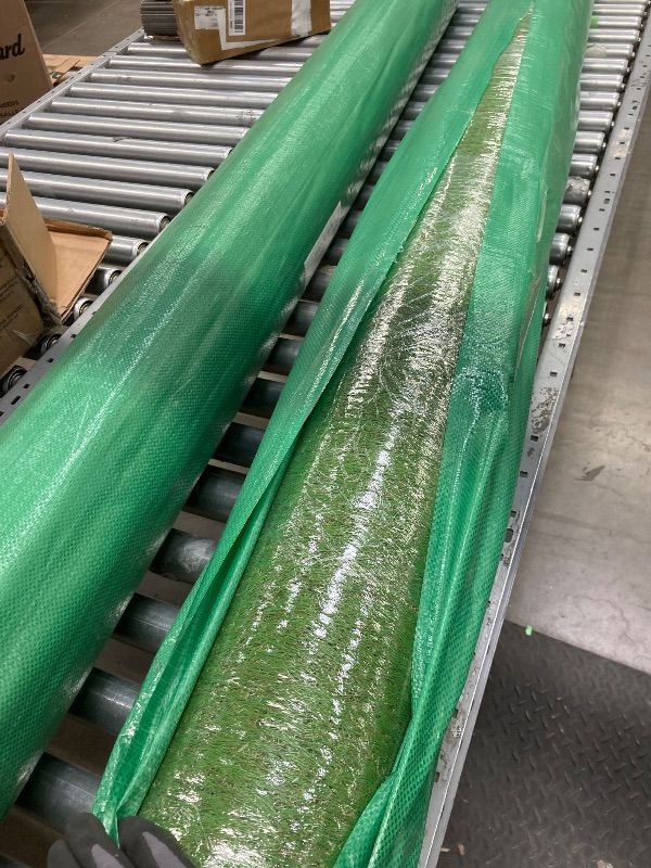 Photo 1 of *Minor cut in turf* SHNOSU Artificial Grass Turf Rug 7FTX15FT Indoor Outdoor, 1.38" Pile Height Realistic Fake Grass with Drain Holes Astro Turf for Patio Garden Lawn Landscape Balcony