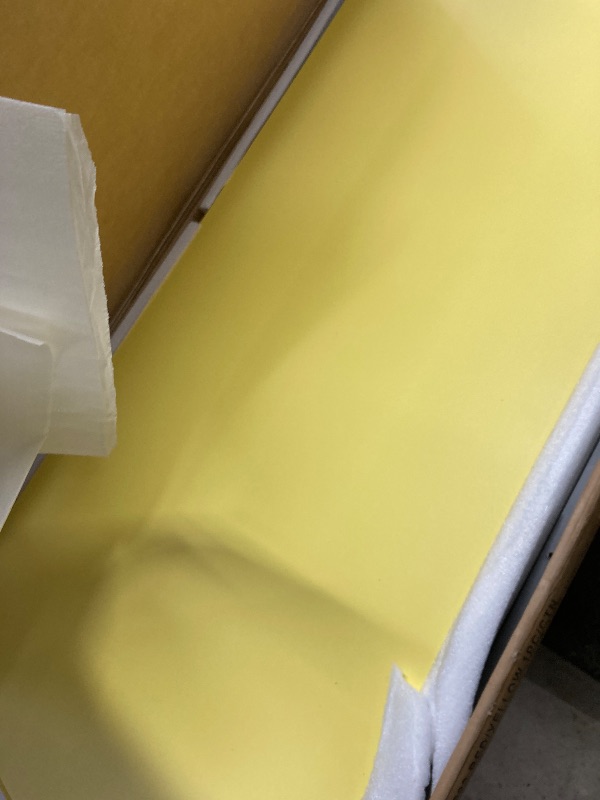 Photo 1 of *HEAVY* *Chipped* Revisable table top in two colors, Red, Yellow