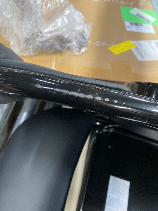 Photo 1 of *Scratched* CONCETTA 2 Pack Folding Chair, Indoor Outdoor Portable Stackable Commercial Leather Padded Seat for Home, Office, Party, Black