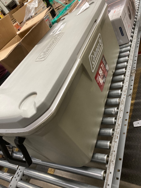 Photo 1 of *Scratched* *Latch broken* Coleman 316 Series 150QT Hard Chest Cooler, Silver Ash