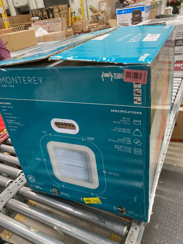 Photo 1 of *HEAVY* SaluSpa 60101E Monterey AirJet Outdoor Inflatable Square Hot Tub 4-6 Person with
