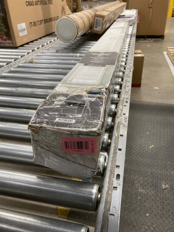 Photo 1 of *Ends have minor damage* *Missing Hardware*  Better Homes & Gardens 2" Cordless Faux Wood Horizontal Blinds, White, 70.75" W x 71.5" L
