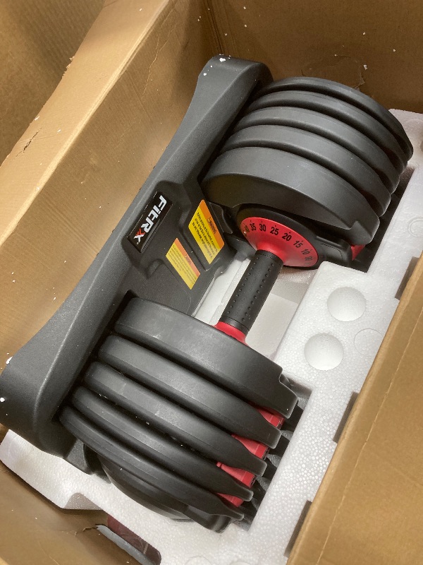 Photo 1 of *HEAVY* FitRx SmartBell XL, 90lb Adjustable Dumbbell Set with Quick-Select Weights for Home Gym
