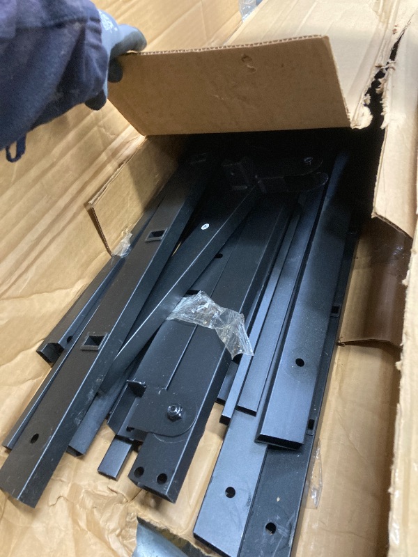 Photo 1 of *Scratched* edx Queen Platform Bed Frame with Ample Storage Space, Sturdy Steel Slat Support, Heavy-Duty Construction, 14-Inch Height, No Box Spring Required
