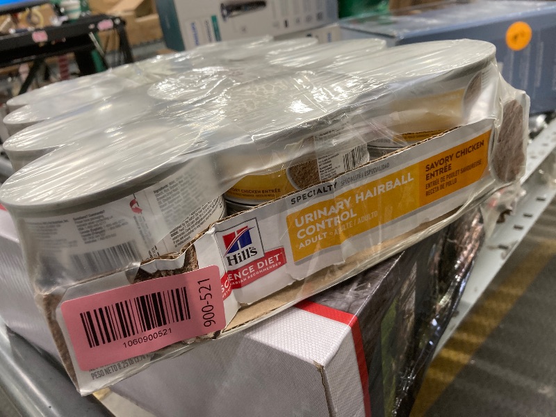 Photo 1 of *BBD 03, 2027* Hill's Science Diet Urinary & Hairball Control Savory Chicken Wet Cat Food, 5.5oz Can 24pk