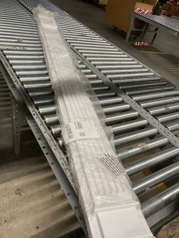 Photo 1 of *Chipped bottom/Stained* Endurathane Fluted Pilaster w/ Attached 13 1/4" Plinth, 7"W x 90"H x 2 1/4"D, Plinth Can Be Trimmed Up to 10 1/4", High Density Polyurethane, Factory Primed White, Sold Each