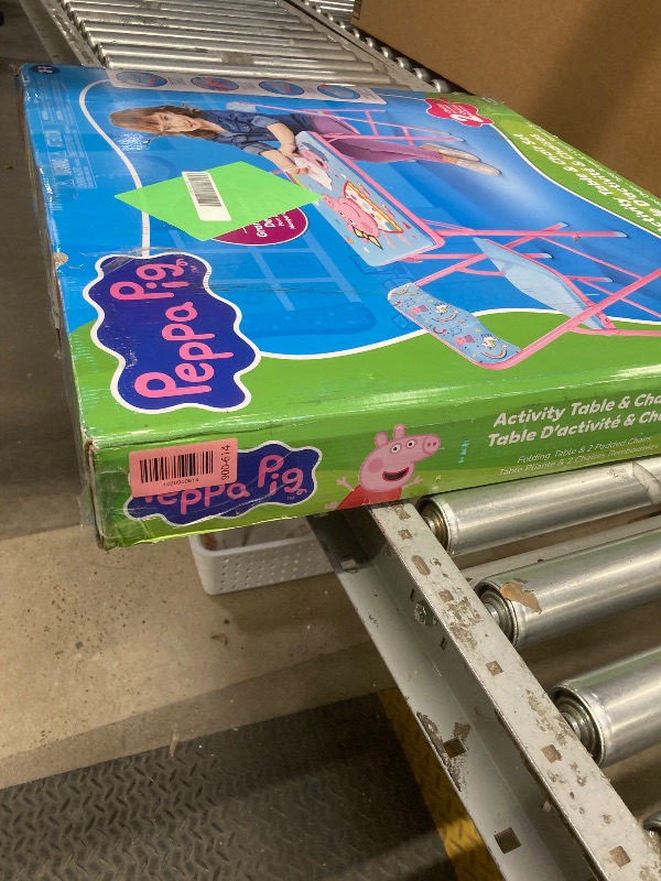 Photo 1 of *Cut table top* Peppa Pig Child 3-Piece Table and Chairs Set, Pink