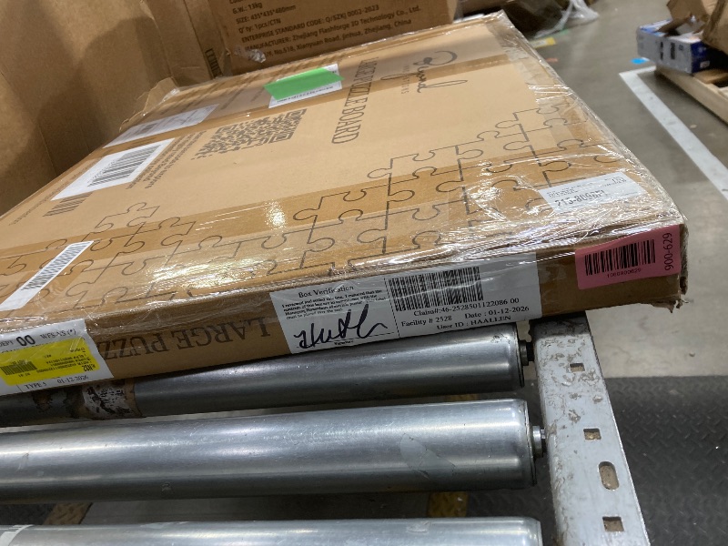 Photo 1 of 1000-Piece Wooden Jigsaw Puzzle Board - Rotating Table, 30” x 22” 4 Drawers & Cover for Adults