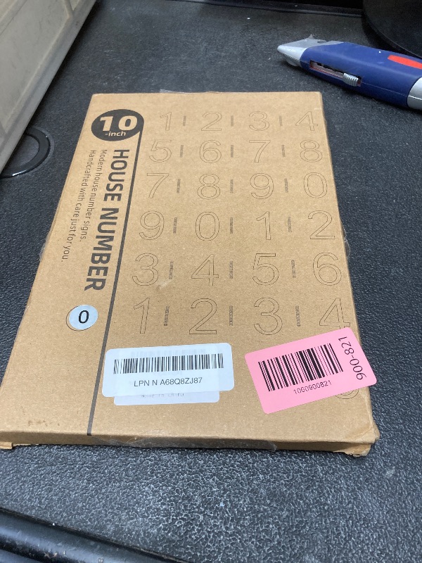 Photo 1 of 10 Inch House Numbers Black Address Numbers for House Number Large Floating Modern House Numbers for Outside - Acrylic Door Number for House Street Number 0