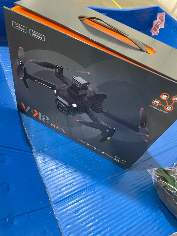 Photo 1 of ** Only remote and batteries as well as some accessories included missing actual drone *** 8K drone with camera for adults, GPS drone with 360° obstacle avoidance, 5G Screen Remote Control, Auto Return, 3 Batteries 75 Min Total, 5000m Flight, 50x Zoom, Br